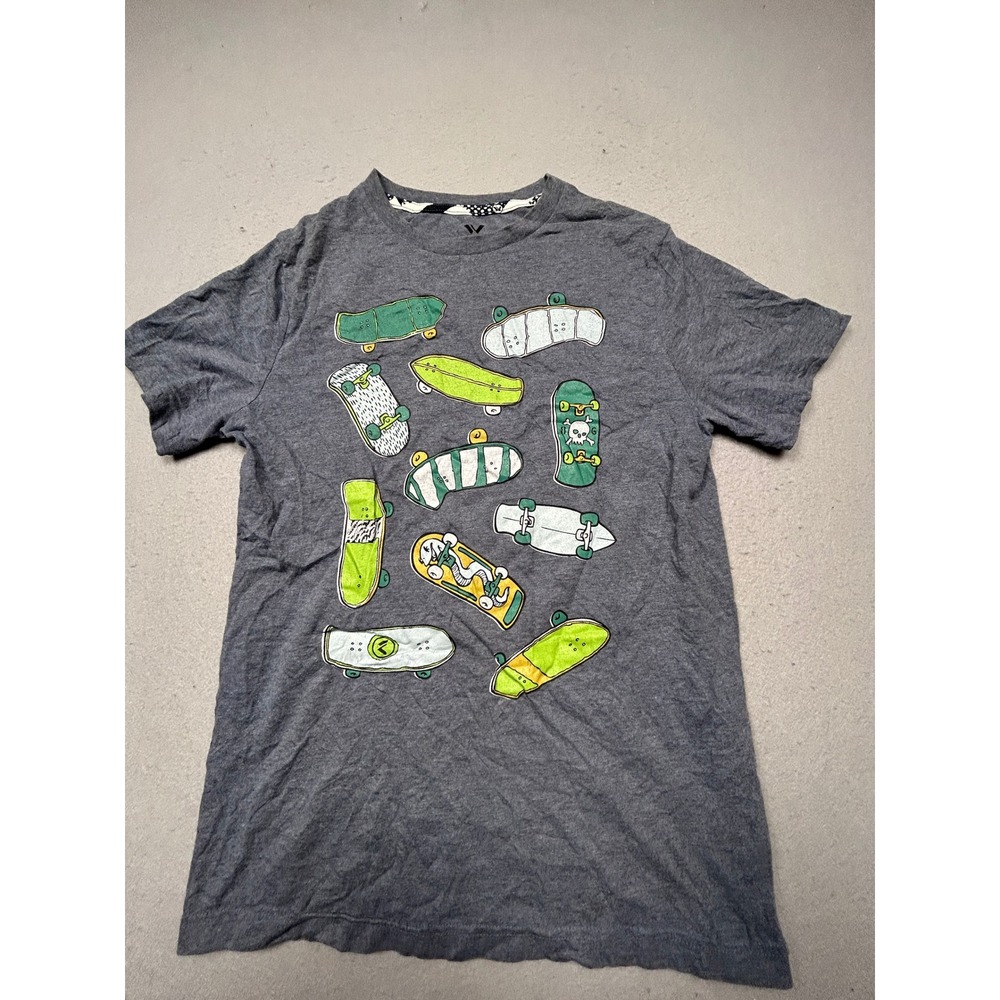 Shaun White T Shirt Cotton Blend Gray Skateboard Graphic XL 16/18 Boys